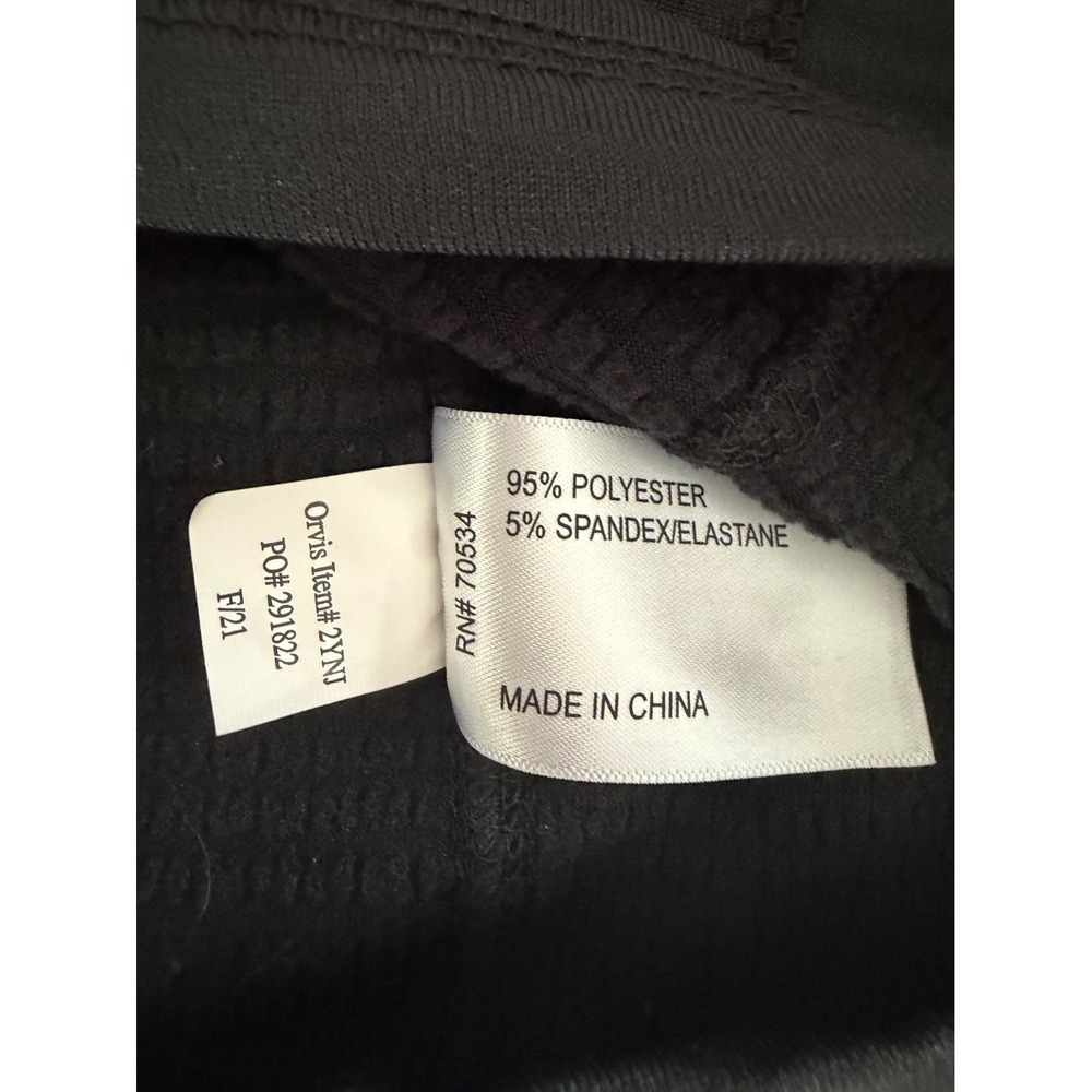 Orvis 1/4 Zip Pullover Mens XL Horseshoe Hills Athletic Black Pockets Jacket EUC - Picture 9 of 15